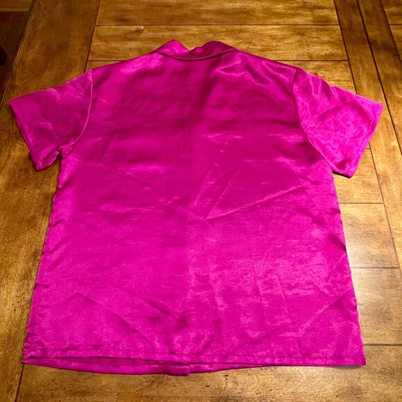 Valerie Stevens 2-Piece Pajama Set Womens Sz M Plum Color Soft Silky 00.1=A0037 - Picture 3 of 15